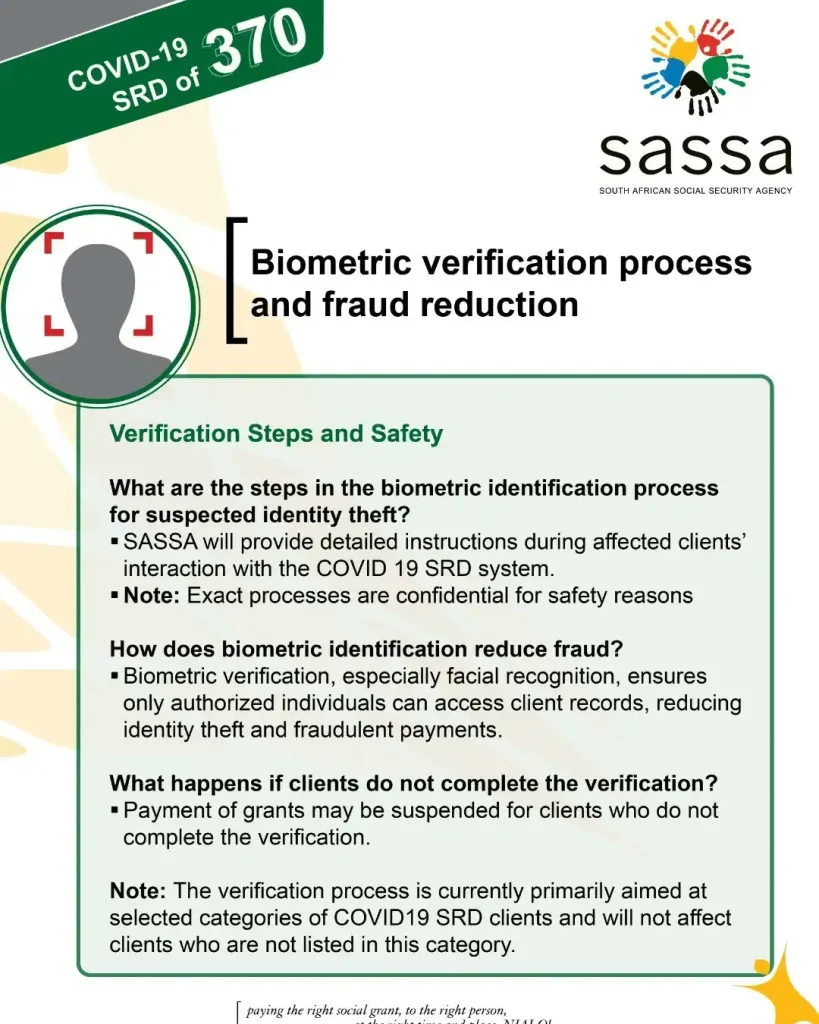 SASSA Biometric Identification Process